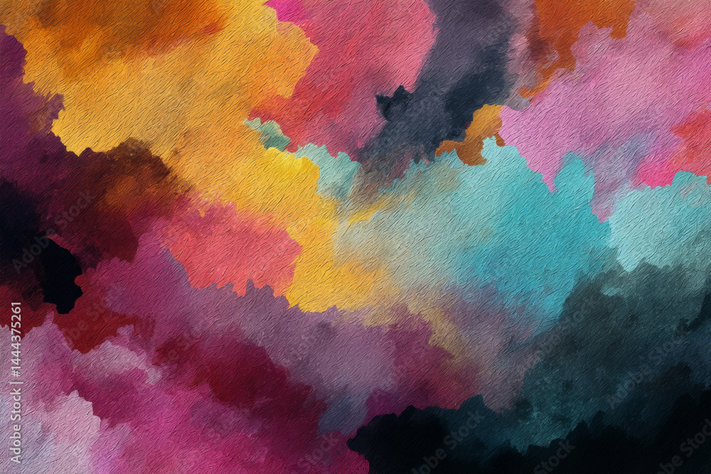 colorful digital paint on background