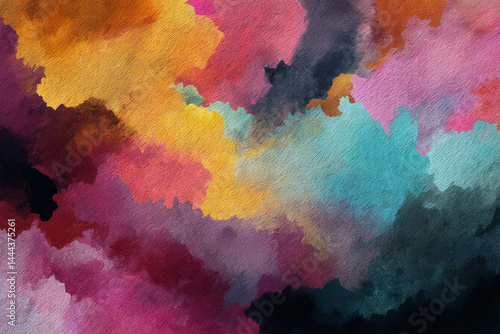 Obraz na płótnie colorful digital paint on background w salonie