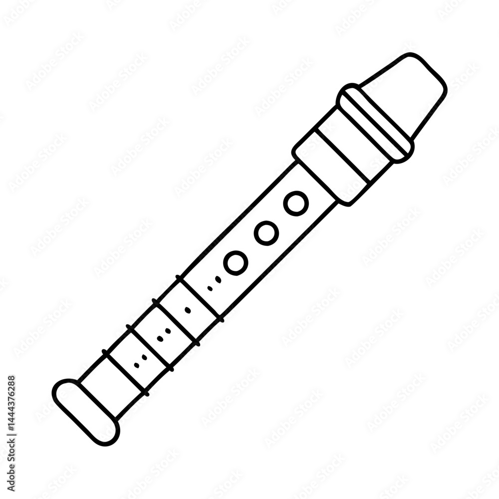 musical instrument recorder icon, musical instrument recorder line art - simple line art of musical instrument recorder, perfect for musical instrument recorder logos and icons musical instrument recorder icon, musical instrument recorder line art - simple line art of musical instrument recorder, perfect for musical instrument recorder logos and icons