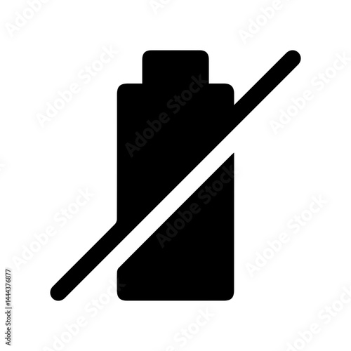 no battery glyph icon
