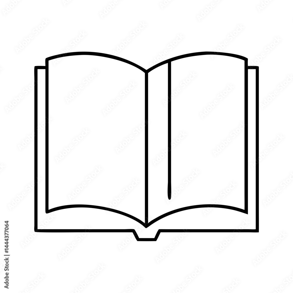 open book icon, open book line art - simple line art of open book, perfect for open book logos and icons open book icon, open book line art - simple line art of open book, perfect for open book logos and icons