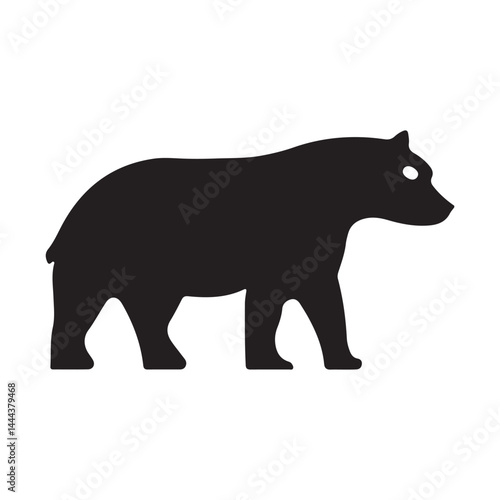 A side-view grizzly bear sketch in black and white, one of the most popular bear illustrations today.