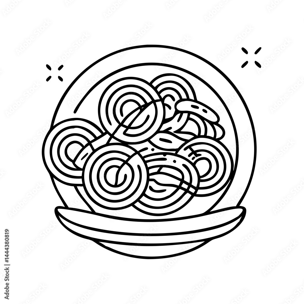 pasta icon, pasta line art - simple line art of pasta, perfect for pasta logos and icons pasta icon, pasta line art - simple line art of pasta, perfect for pasta logos and icons
