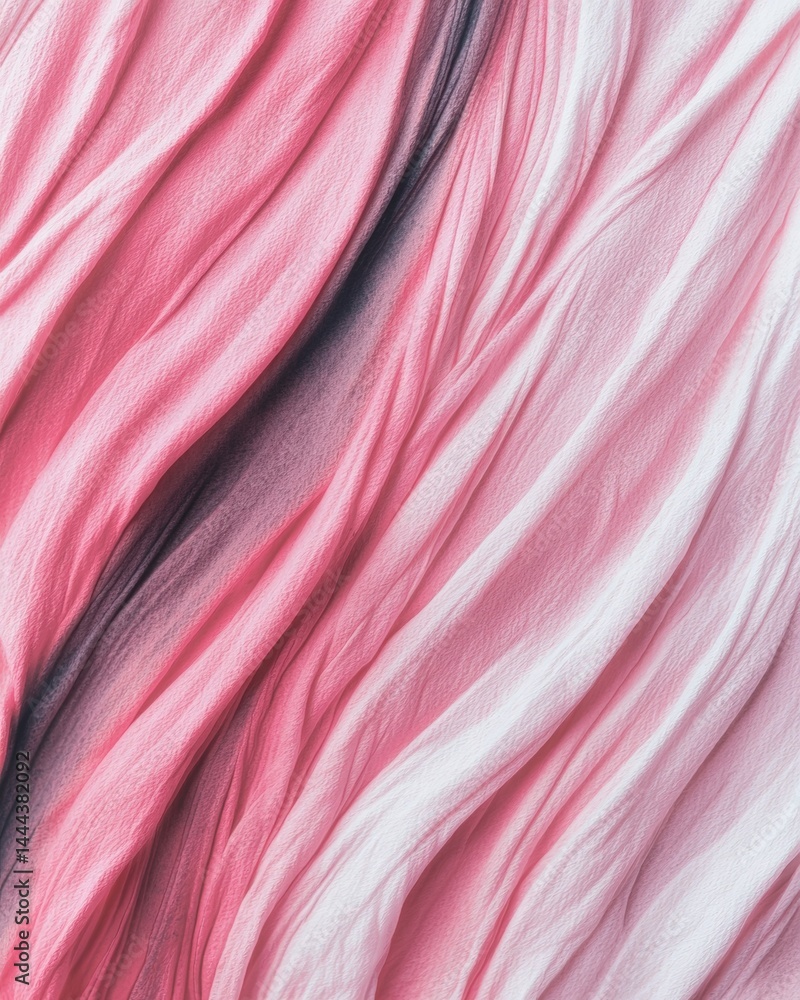 Elegant pink and black swirled fabric displaying unique patterns and textures for creative use Elegant pink and black swirled fabric displaying unique patterns and textures for creative use