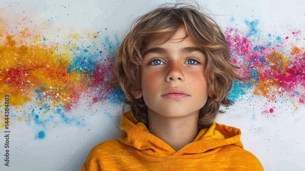 Imagination: A Boy's Colorful Journey into Creativity