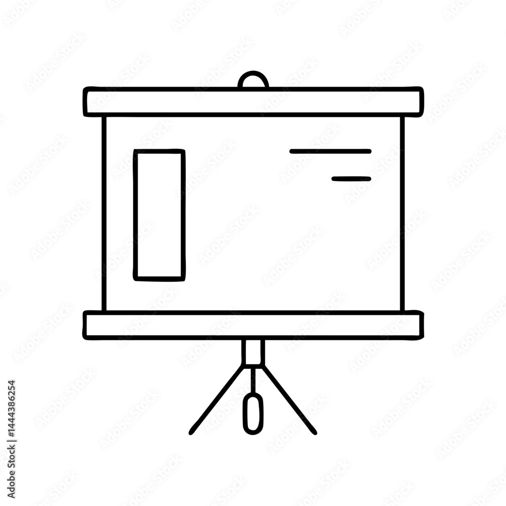 projector screen icon, projector screen line art - simple line art of projector screen, perfect for projector screen logos and icons projector screen icon, projector screen line art - simple line art of projector screen, perfect for projector screen logos and icons