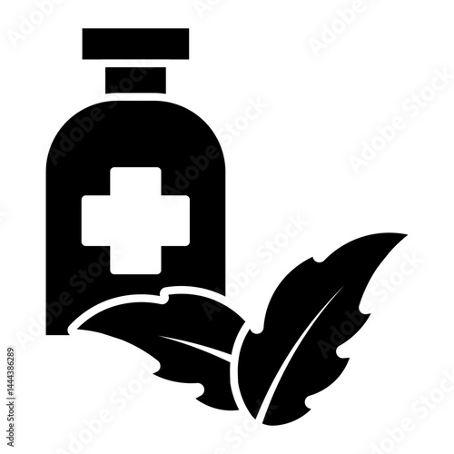 herbal medicine Solid icon
