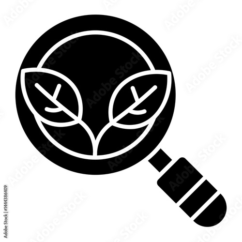 natural research Solid icon