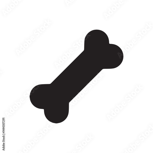 Dog Bone silhouette vector icon sign symbol illustration design.