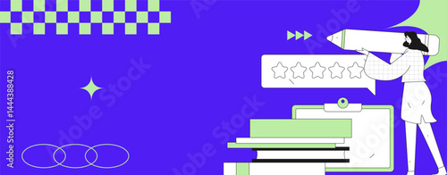 Check-in character flat vector concept operation hand-drawn illustration
