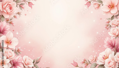pink cherry blossom background