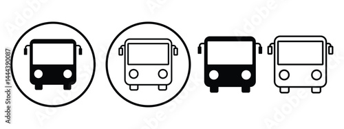 Bus icon vector. bus vector icon. bus symbol bus stop sign symbol isolated on white background
