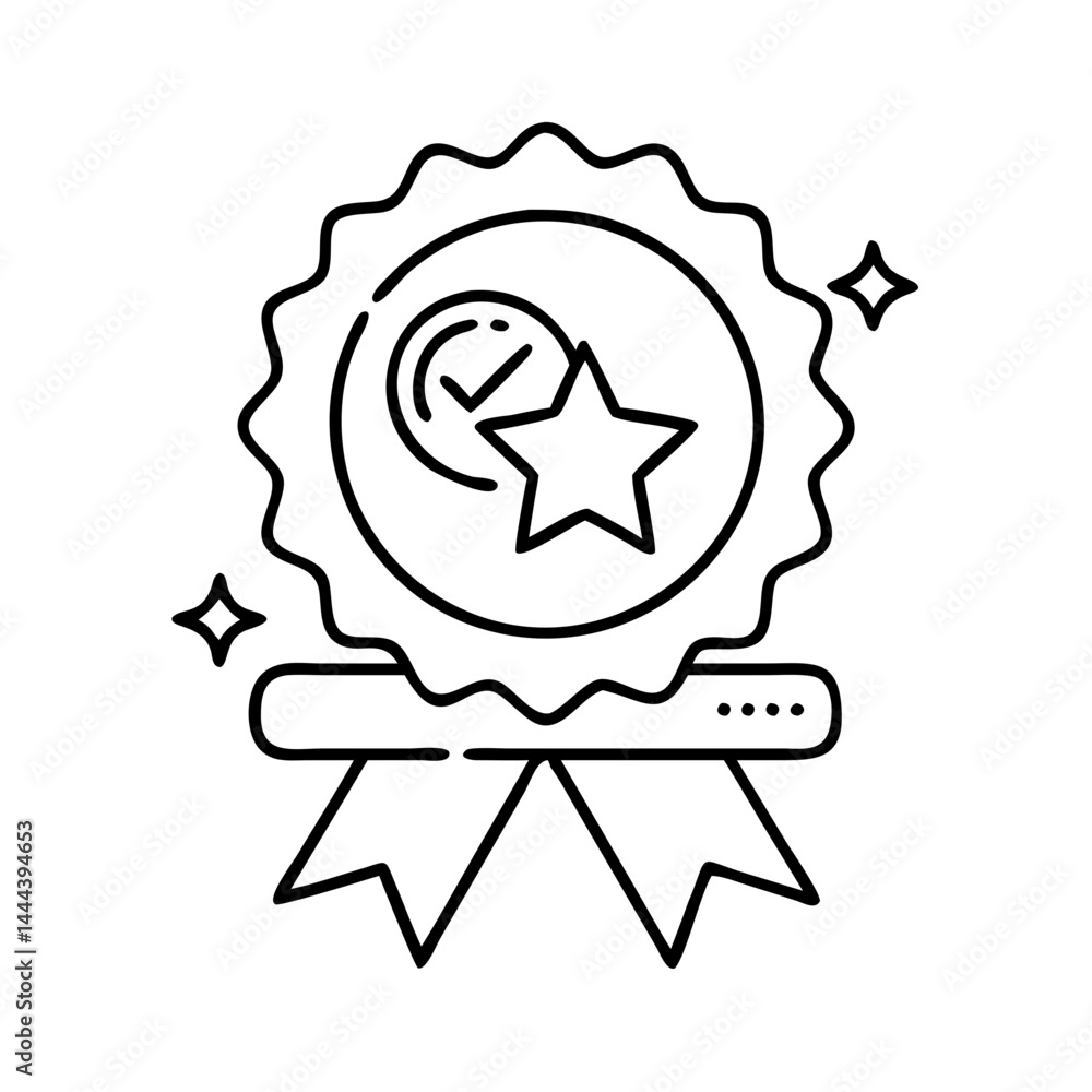 success badge icon, success badge line art - simple line art of success badge, perfect for success badge logos and icons success badge icon, success badge line art - simple line art of success badge, perfect for success badge logos and icons