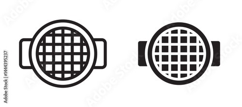 sieve icon In Flat and stroke Style Vector For App, UI, Websites. Black Vector Illustration.