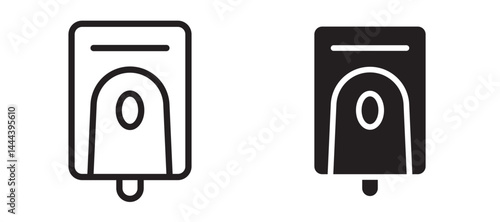 Electrical soap box icon In Flat and stroke Style Vector For App, UI, Websites. Black Vector Illustration.