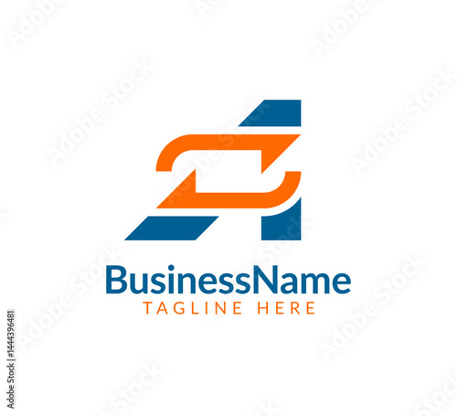 Modern logo mark with letter a and arrow icon bar candlestick for trading, investment, finance, statistic, accounting or marketing business