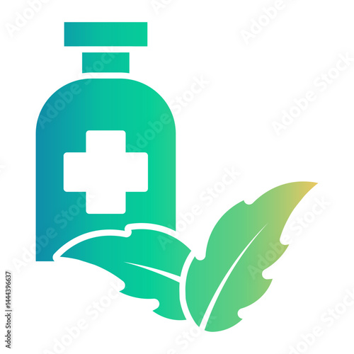 herbal medicine Gradient icon