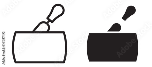 Parmesan icon In Flat and stroke Style Vector For App, UI, Websites. Black Vector Illustration.