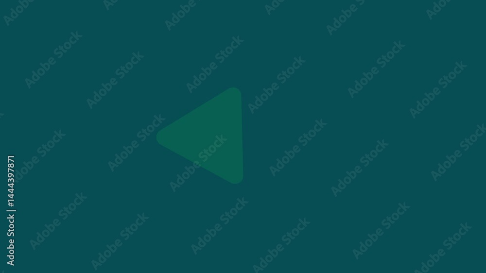 Video player icon triangle shape button icon animation. music play button animation.Animation of video on blue background Video player icon triangle shape button icon animation. music play button animation.Animation of video on blue background