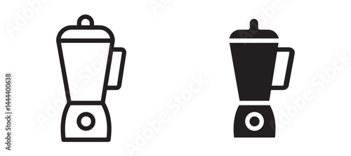 Blender icon In Flat and stroke Style Vector For App, UI, Websites. Black Vector Illustration.
