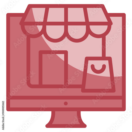 E-Commerce Icon Element For Design