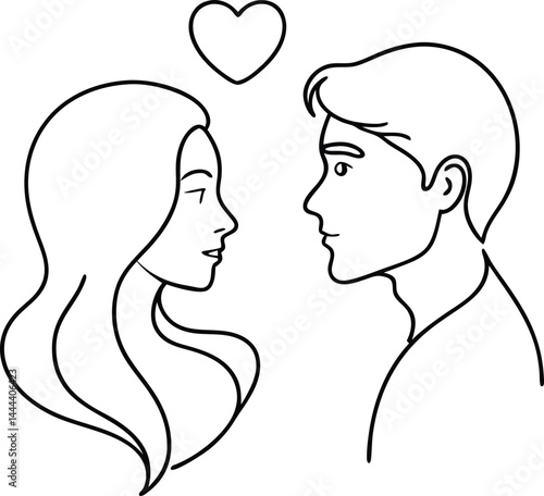 A couple holding each other in a loving pose drawn in continuous line style perfect for romantic prints minimalist wedding graphics and intimate couple artwork