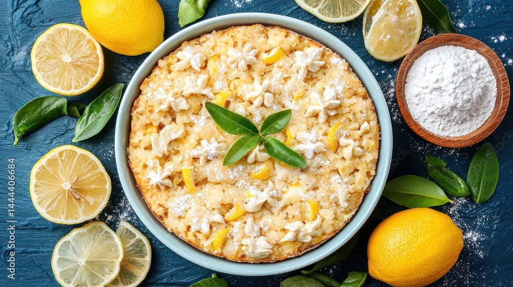 Rustic bowl filled with fresh lemons and slices showcasing bright citrus colors and natural ingredients for cooking Rustic bowl filled with fresh lemons and slices showcasing bright citrus colors and natural ingredients for cooking