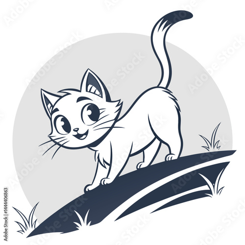 vector illustration of a cat