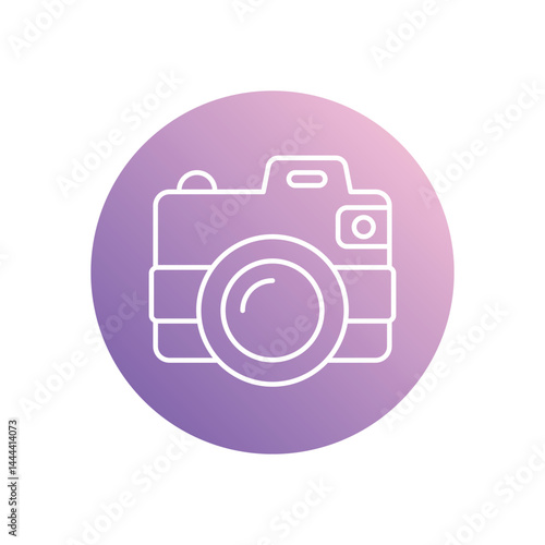 Camera icon vector stock illustration