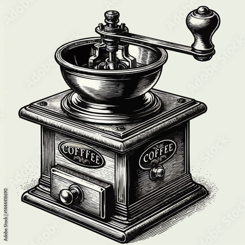 coffee grinder with beans