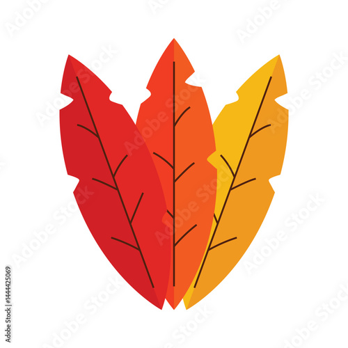 Brown Bananas Leaf Single icon Illustration Isolated