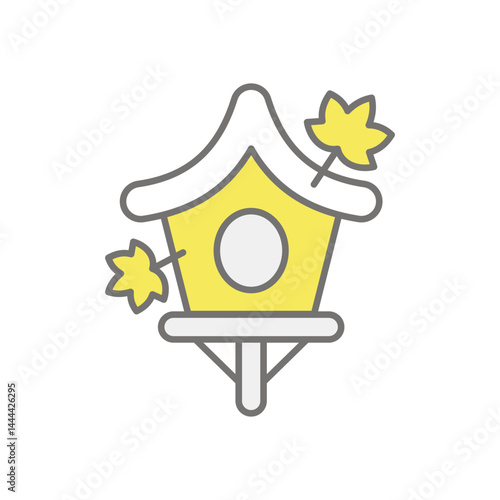 Birdhouse  icon vector stock illustration