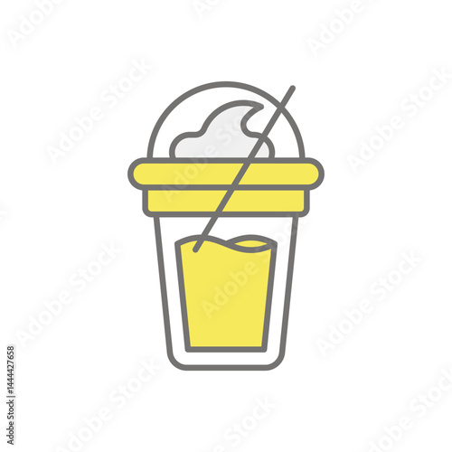 Frappe  icon vector stock illustration