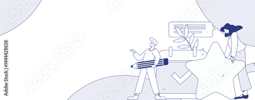 Check-in character flat vector concept operation hand-drawn illustration
