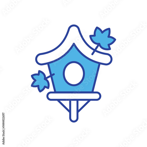 Birdhouse  icon vector stock illustration