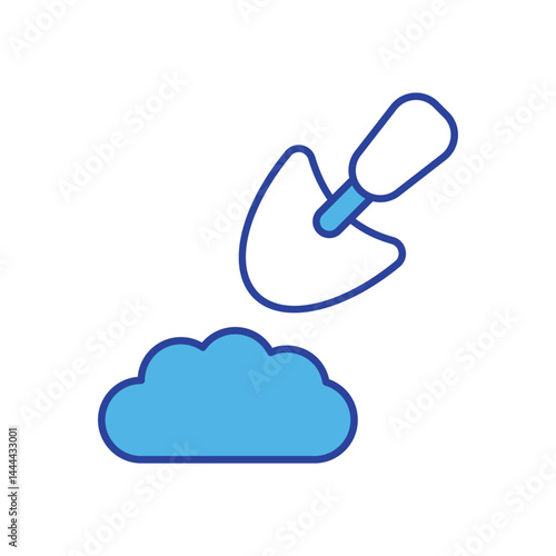 Shovel  icon vector stock illustration