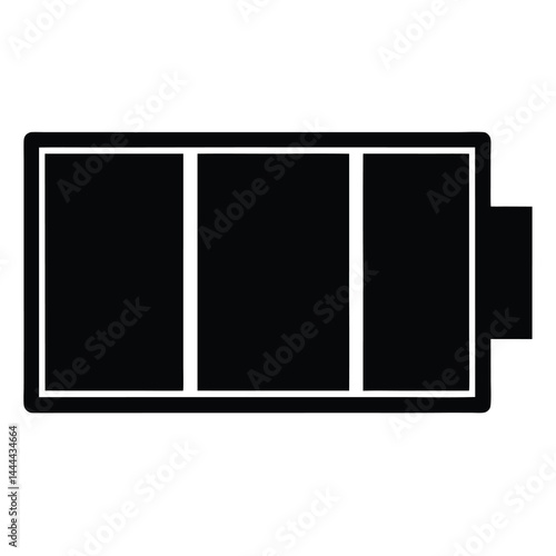 Depleted Battery Symbol Signifying Low Power and Energy Level Indication