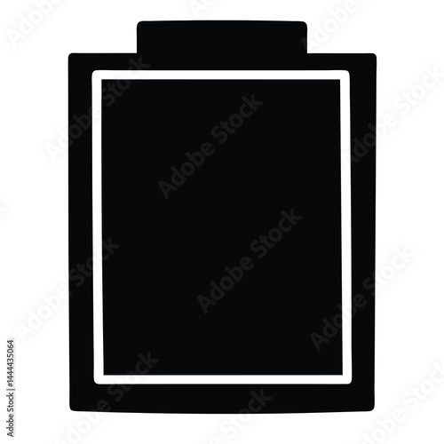 Free Download Simple minimalistic battery icon with full charge represented in black color - GFXLoad