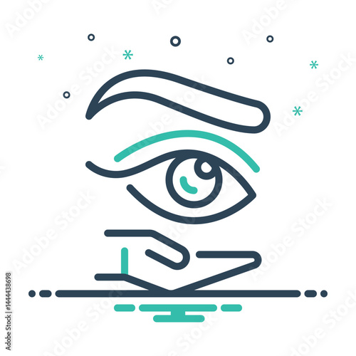 Mix icon for eye care