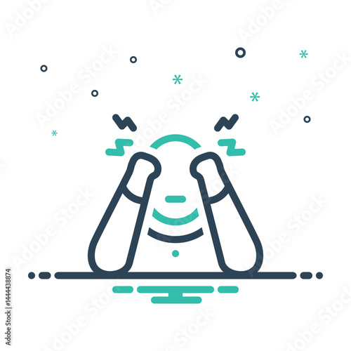 Mix icon for headache