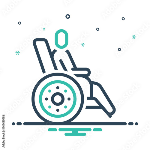 Mix icon for paralysis