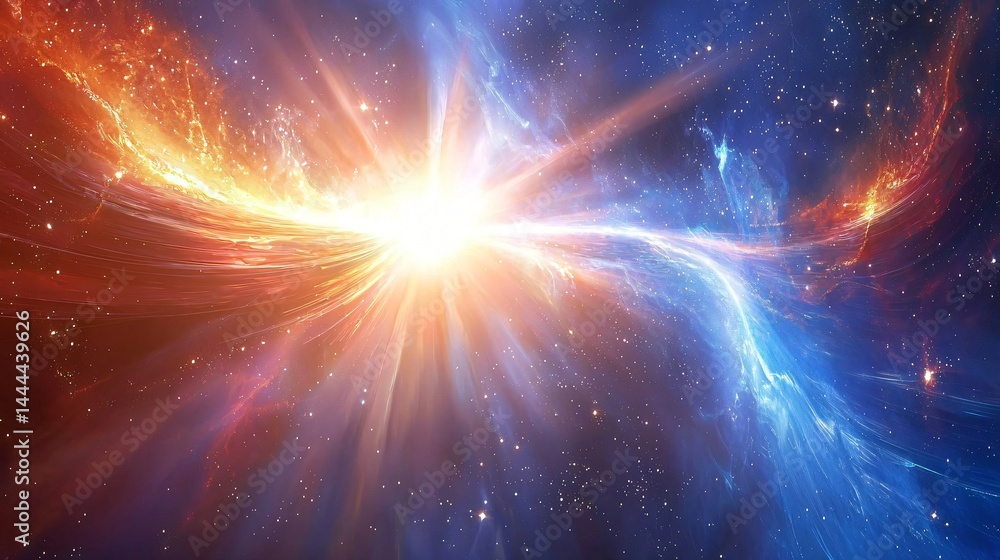 Fototapeta premium Stunning nebula displaying beautiful colors and forms in the vastness of space capturing the imagination of astronomers and stargazers alike