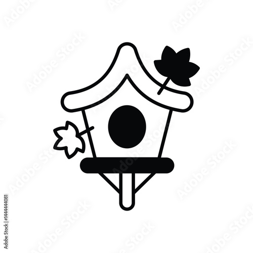 Birdhouse  icon vector stock illustration