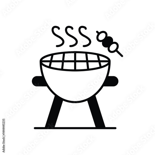 Grill  icon vector stock illustration