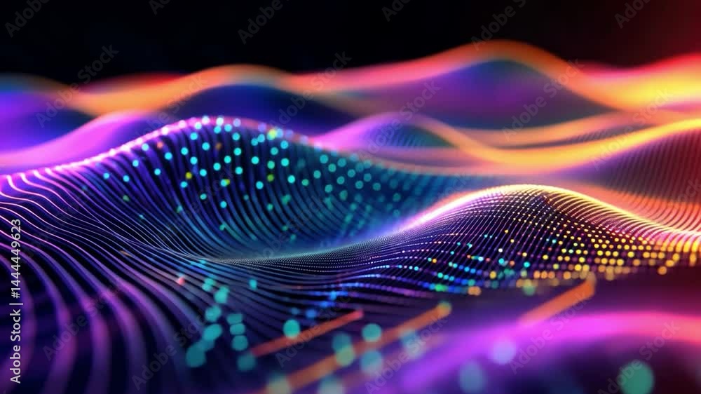 Abstract colorful wave patterns in vibrant hues Abstract colorful wave patterns in vibrant hues
