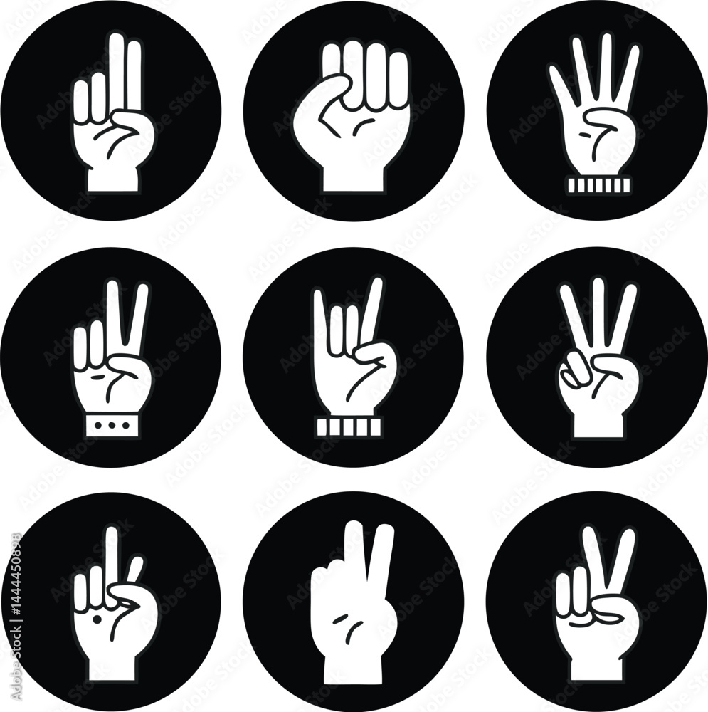 Fototapeta premium set of hands