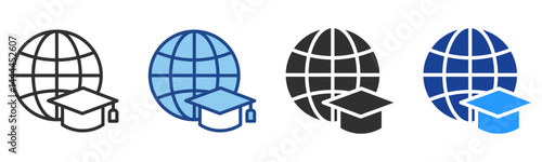 Elearning Icon Multiple Style Vector Collection 