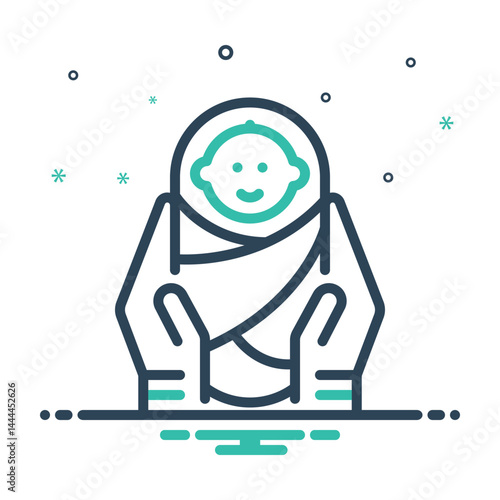 Mix icon for child birth