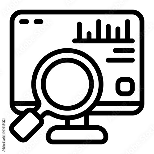 Market Analysis Line Icon
