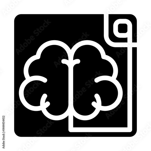 Brain plug-in Solid Icon